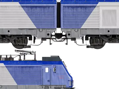China Railways HXD2 3D model