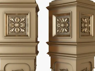 stair column for cnc 3D model