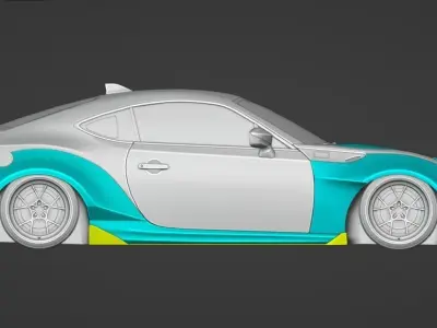 Toyota GT86 Karma V1 Number 06 BodyKit 3D model