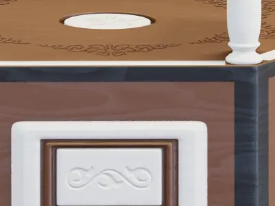 Syrian side table 3D model