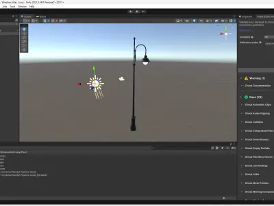 Ornamental Street Lamp Post 3D Model  Low-poly 3D model