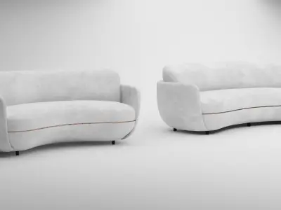 Wittmann Miles sofa 3D model