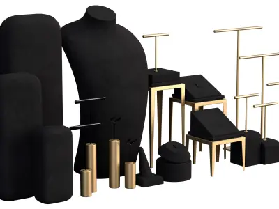 Monicadisplaystudio Jewelry Stand Vol 07 with 5 color 3D model