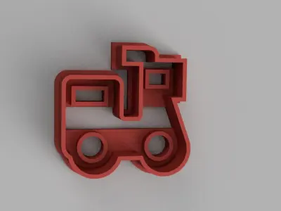 SET 5 COOKIE CUTTER 3D print model bike car 3D print model