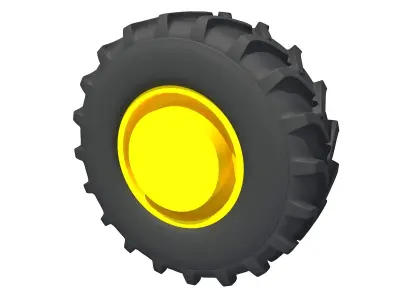 Tractor Tyre 3D model