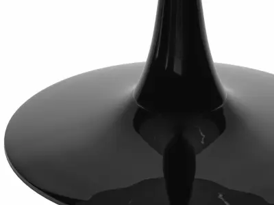 Tulip Marble 80 White Black Low-poly 3D model