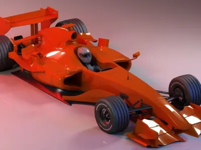 Generic Formula 1 Racing Car 3D model
