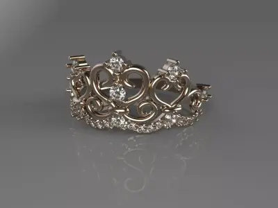 Royal Heart 3D print model