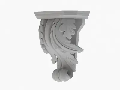 Scroll Corbel 04 3D model