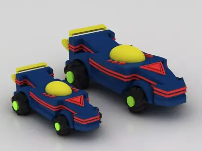 futuristic race car  3D printable model   3D print model