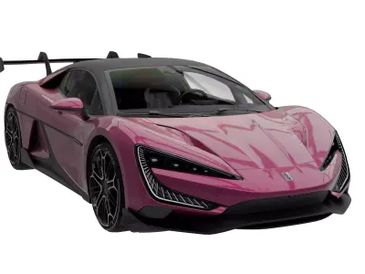 BYD Yangwang U9 2024 Low-poly 3D model