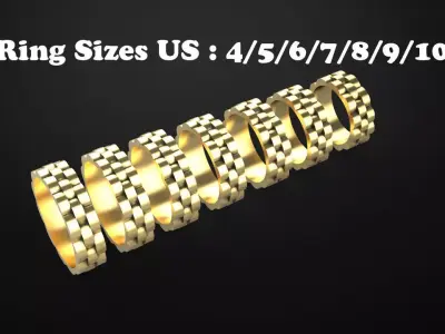 Wedding Ring 3d Model 3D print model