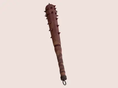 Baseball Bat Collection Blood And Without Blood Version Low-poly 3D model