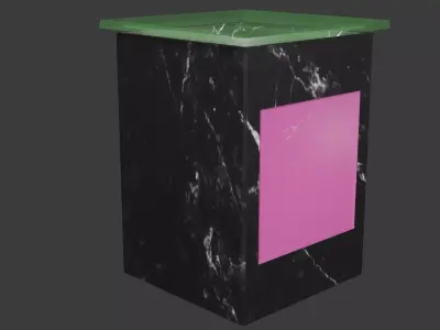 Black Marble Wax Warmer Free low-poly 3D model