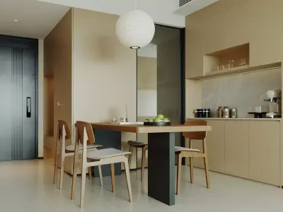 Dining Room Colection 04  for Unreal Engine 3D model