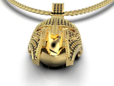 Spartan Pendant Full ice 3D print model