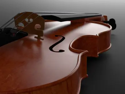 Cremonese Stradivari Violin 3D model