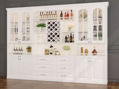 Wine cabinet Rack Cellar 3D model