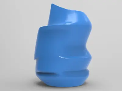 Abstract Vase Low-poly 3D model