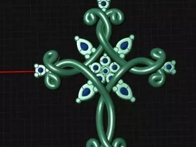 CROSS PENDANT 3D print model purchase
