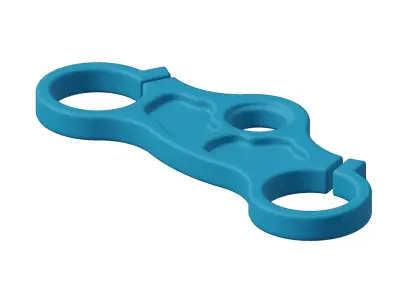 Plastic Motorcycle Triple Clamp Toy 3D model