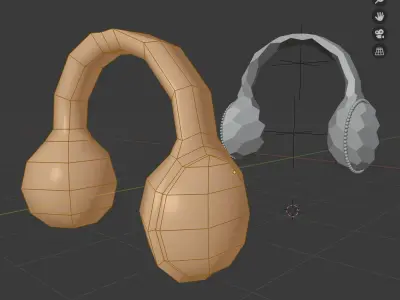 Headphones with diamonds 3D model