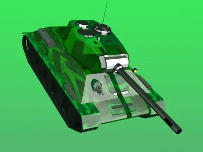 Tank s1 Free low-poly 3D model