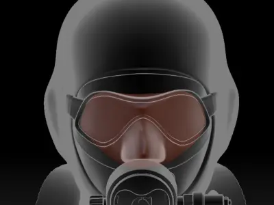 skin scuba 3D print model