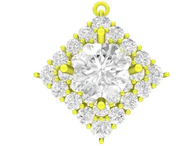 4959 luxury fashion diamond women pendant  3D print model