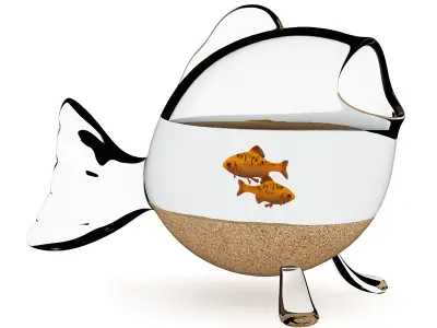 Fish-shape Aquarium 3D model