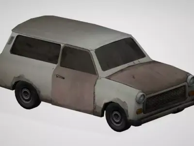Lowpoly Car 11 Low-poly 3D model