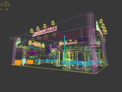 Exhibition - Area -10X14-3DMAX2009-02 3D model