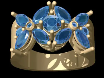 Classic Marquise Ring 3D print model