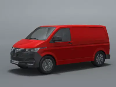 Volkswagen Transporter Kasten Heckklappe 1 Schiebet 2019 3D model