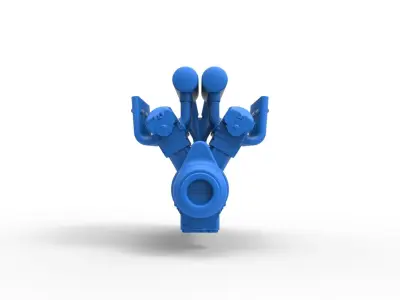 Engine V12 for pulling tractor Scale 1 to 25 3D print model