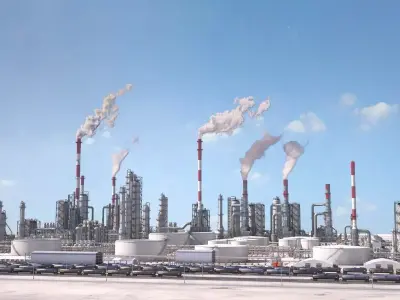 Huge Refinery 3D model