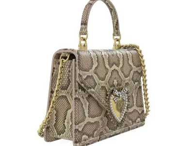 Dolce Gabbana Devotion top-handle Bag Snake Low-poly 3D model