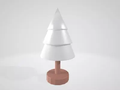 Christmas Tree Figurine Low poly Low-poly 3D model