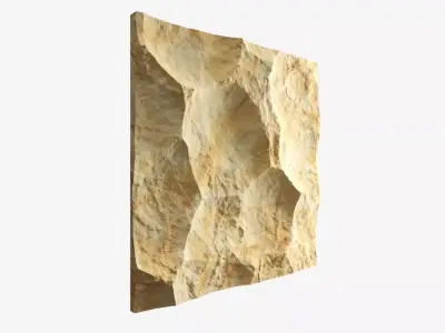 487-RockPanel piece of rock 3D model