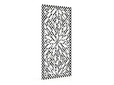 Decorative Pattern CNC Wall Partition 3d Panel 001 Free 3D model
