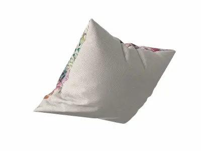 Floral Pillow SET 3D model