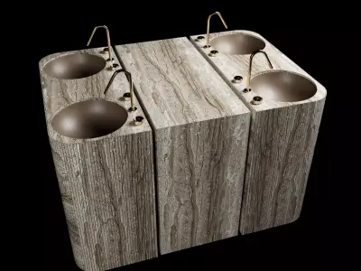 Luxury wash basin 3D model