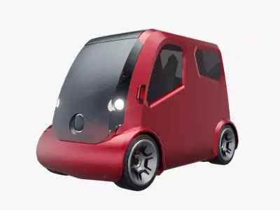 Mini Futuristic Car 3D model