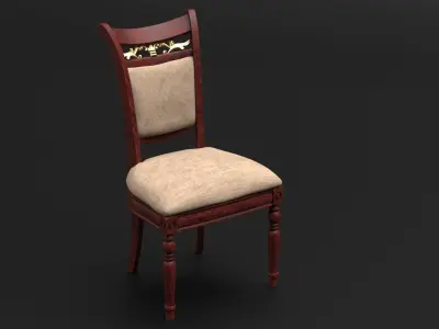 Chair and Table 3D model