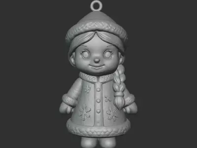 SNOW MAIDEN ORNAMENT 3D print model