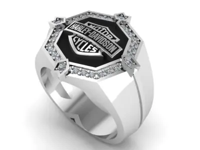 Harley-Davidson Ring Code-CGH002 3D print model