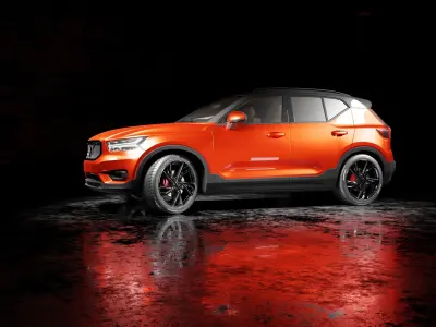 Volvo xc40 car Low-poly 3D model