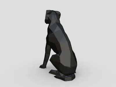 border collie labrador mix 3D print model