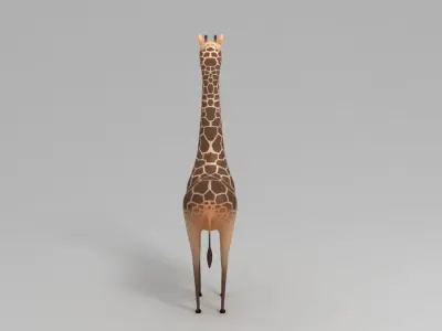 Giraffe cartoon 3D model purchase