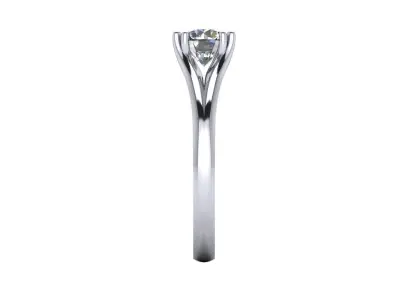 Solitaire Diamond Wedding Ring R3 3D print model